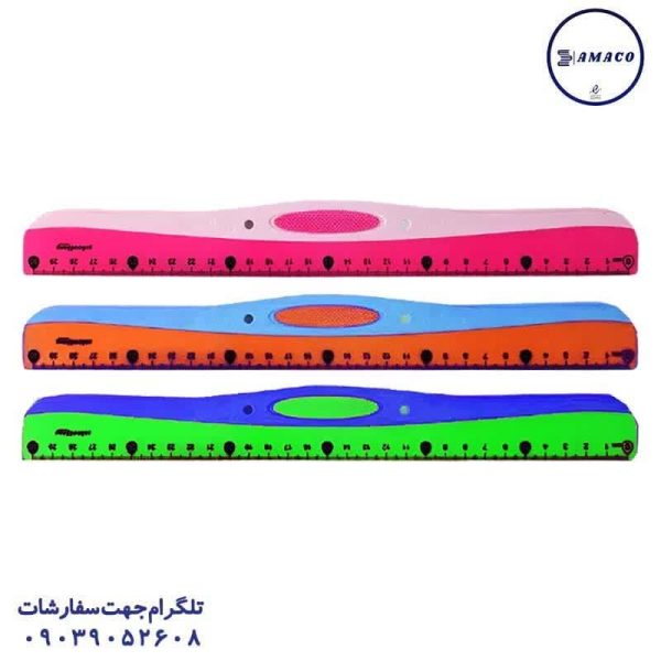 عکس لوازم ریاضی خط کش 30 سانت گریپ دار 92697 اسکول فنس