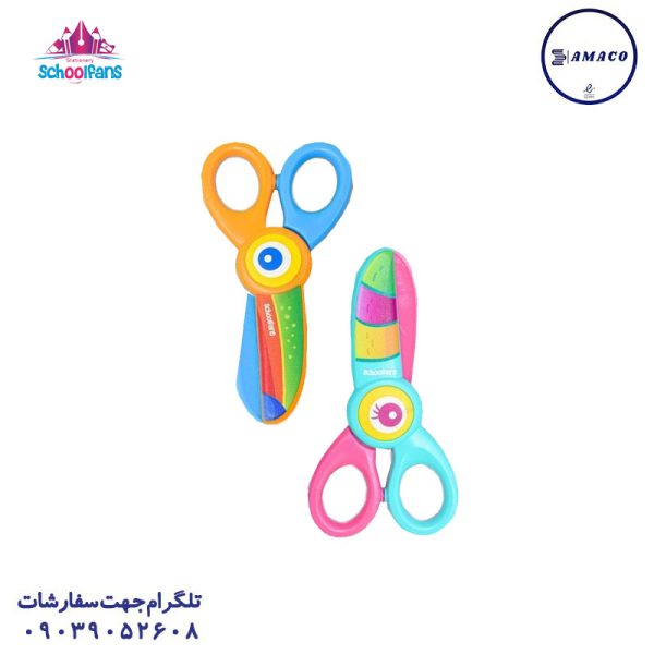 عکس ملزومات اداری قیچی پلاستیکی 92606 اسکول فنز