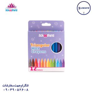 عکس سایر پاستل 3 گوش 12 رنگ 92432 اسکول فنس