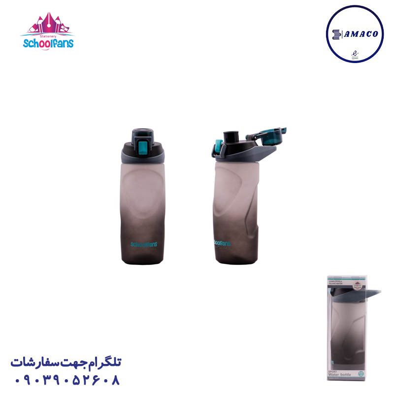 خرید قمقمه اسپرت طلقی 630 میل 9357 اسکول فنس عکس ملزومات اداری قمقمه اسپرت طلقی 630 میل 9357 اسکول فنس