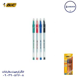 عکس نوشت افزار خودکار کریستال گریپ 4 رنگ بلیستری بیک