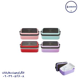 عکس لوازم مهدکودک ظرف غذا لانچ باکس 1 طبقه کارا