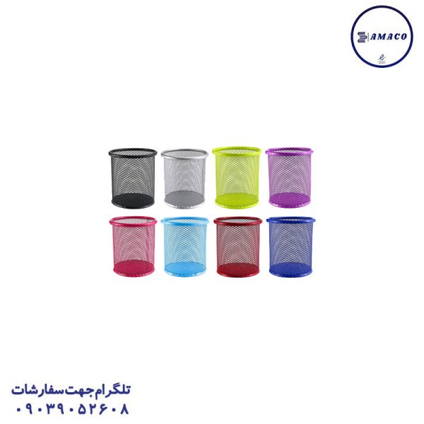 عکس جاقلمی اداری جا قلمی توری فلزی فسفری کرونا