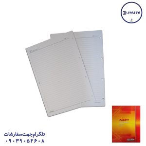 عکس دفتر کلاسوری یدک کلاسور 4 حلقه 100 برگ کد 66 عرش