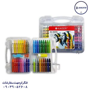 عکس ملزومات اداری پاستل 36 رنگ طلقی کد 463 کایزر