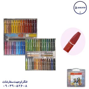 عکس ملزومات اداری پاستل 55 رنگ طلقی کد 467 کایزر