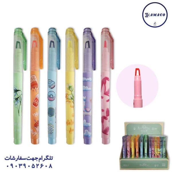 عکس نوشت افزار ماژیک فسفری کریستال 72 عددی کد400011 اسمارت پرنس