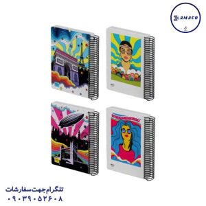 عکس دفتر دفتر 200 خطی رحلی جلد سخت فانتزی کد 863 الیپون