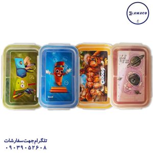 عکس ظرف غذا قمقمه لیوان لانچ باکس کاپلاک کودک 4 قفل کد 405