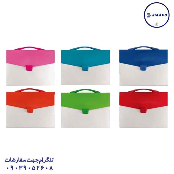 عکس کیف اکسپندینگ قفل دار دسته دار کد 100 عرش