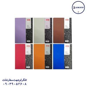 عکس دفتر فنری دفتر 100 خطی پاستلی فنری (24) موزی