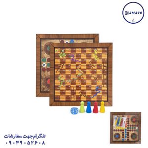 عکس اسباب بازی های عمومی منچ چوبی متوسط فانتزی