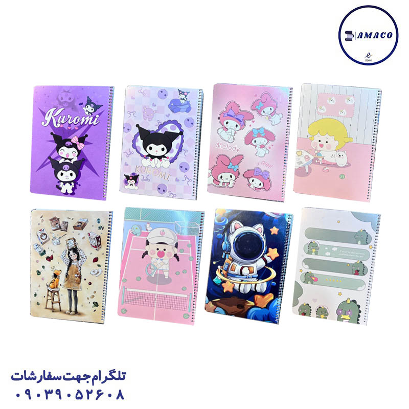 خرید دفتر 100 جلد سخت حاشیه دار فانتزی کد 831 سویل عکس دفتر دفتر 100 جلد سخت حاشیه دار فانتزی کد 831 سویل