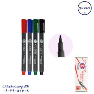 عکس ماژیک ماژیک وایت قلمی 12 عددی 4 رنگ اصلی 881 کایزر
