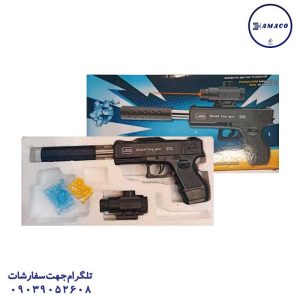 عکس اسباب بازی های پسرانه کلت ساچمه ای جعبه ای 7701