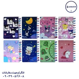 عکس دفترچه یادداشت  دکمه ای وزیری  1511 سویل