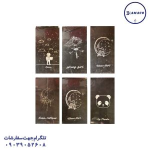 عکس دفترچه یادداشت مهندسی کرافت جلد سخت مشکی شب تاب