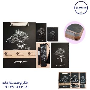 عکس دفترچه پک یادداشت لاکچری بلک نوت شب تاب