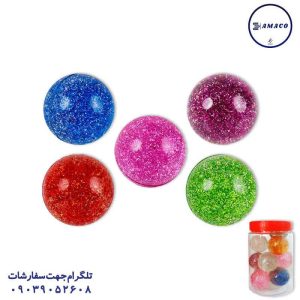 عکس اسباب بازی های پسرانه توپ شیطونک بزرگ اکلیلی قوطی 12 عددی