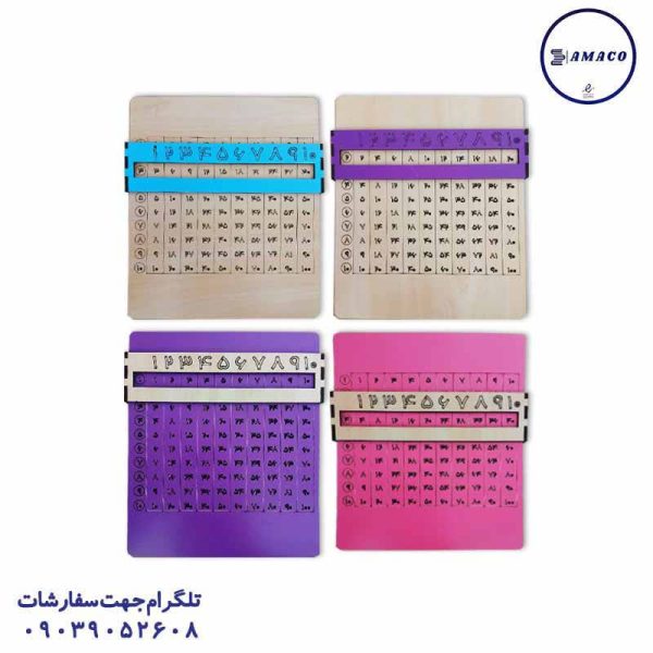عکس لوازم کمک آموزشی آموزش جدول ضرب چوبی سراج