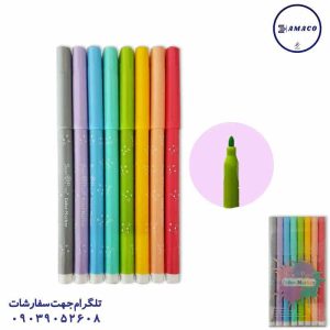 عکس ماژیک ماژیک نقاشی 8 رنگ پاستلی 400021 اسمارت  پرنس