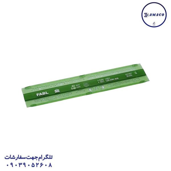 عکس لوازم فابل شابلون حروف و اعداد 0.4 لاتین نشکن فابل