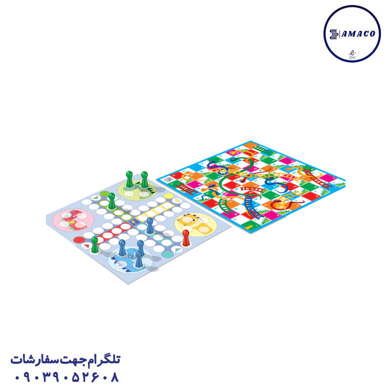 خرید منچ و مارپله جعبه ای 4013 بردیا عکس اسباب بازی های عمومی منچ و مارپله جعبه ای 4013 بردیا