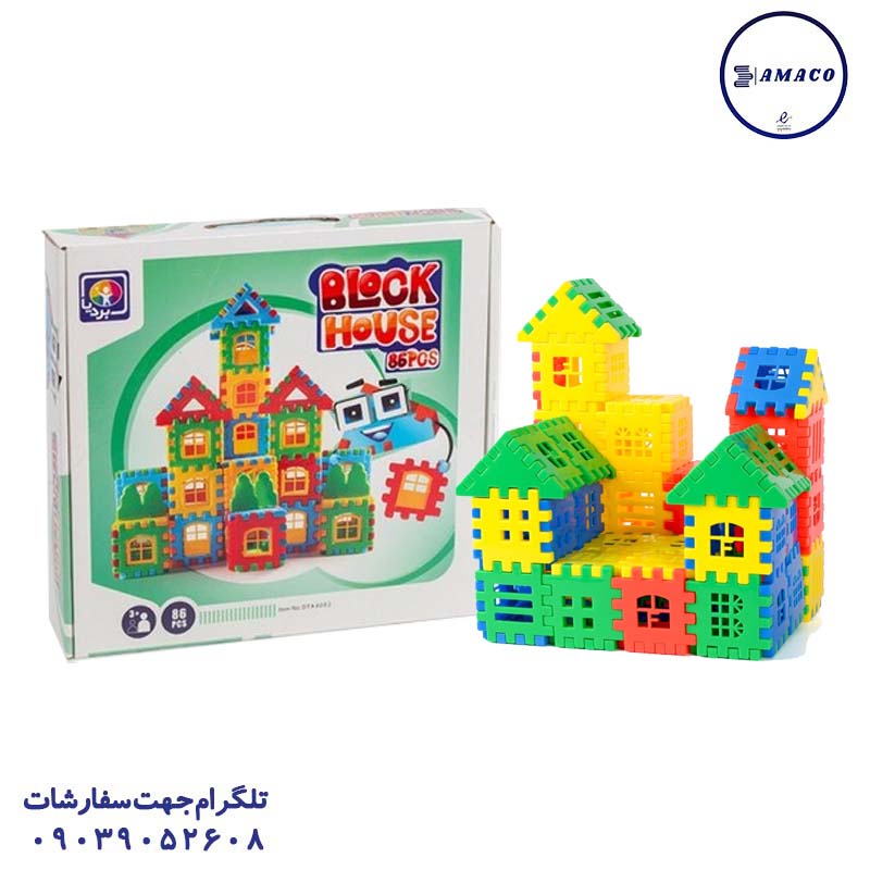 خرید خانه بلوکی 86 قطعه 4092 بردیا عکس اسباب بازی های عمومی خانه بلوکی 86 قطعه 4092 بردیا