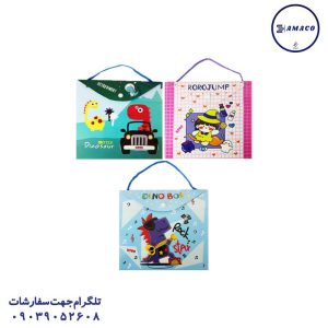 عکس دفتر دفتر نقاشی خشتی دکمه دار بنددار فانتزی 8476 هرو