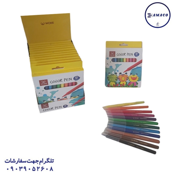 عکس نوشت افزار ماژیک 12 رنگ(60712) وک