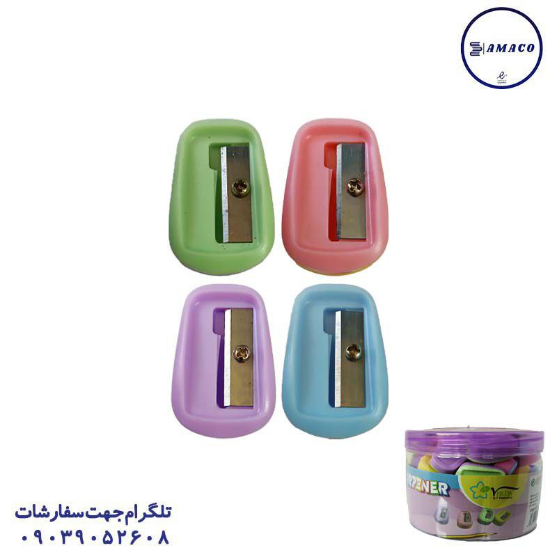 خرید تراش 2 رنگ پاستلی 1419 وردا عکس مداد تراش تراش 2 رنگ پاستلی 1419 وردا