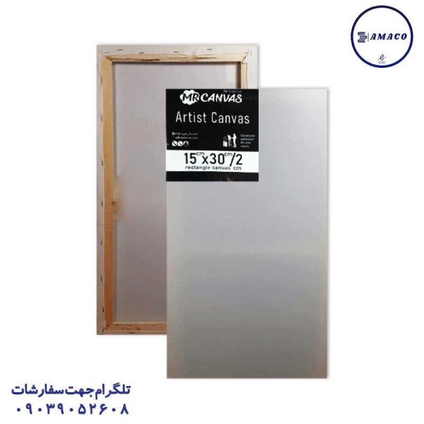 عکس لوازم هنری بوم مستطیل  15*30 مستر کانواس